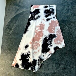 Elaine Kim 100% silk asymmetrical hem skirt SZ P